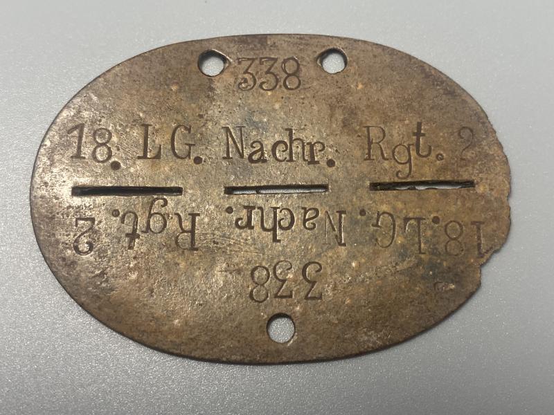 German Airforce ID Disc 18.LG.Nachr.Rgt.2