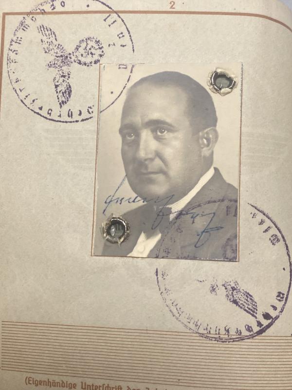 German Army Wehrpass Franz Josef Deinez Landwehr