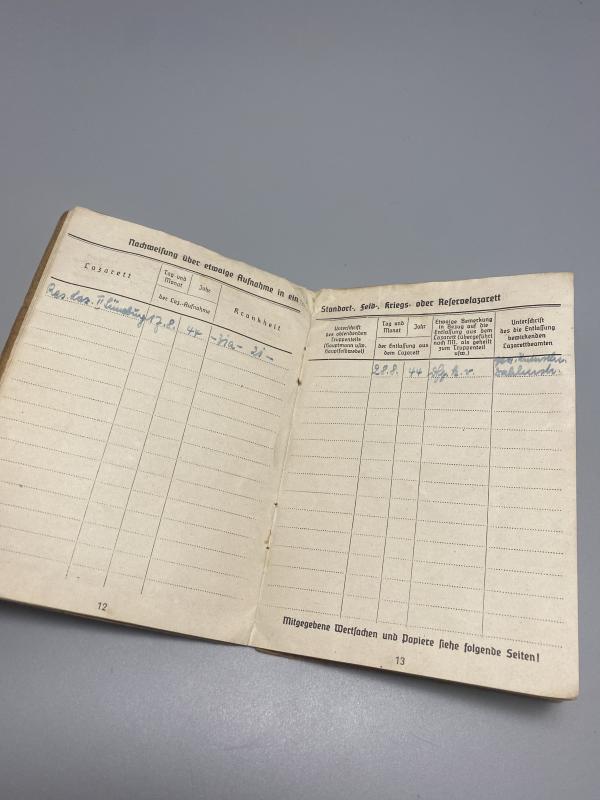 German Army Soldbuch Pioneer Unteroffizier Pi.Btl.215