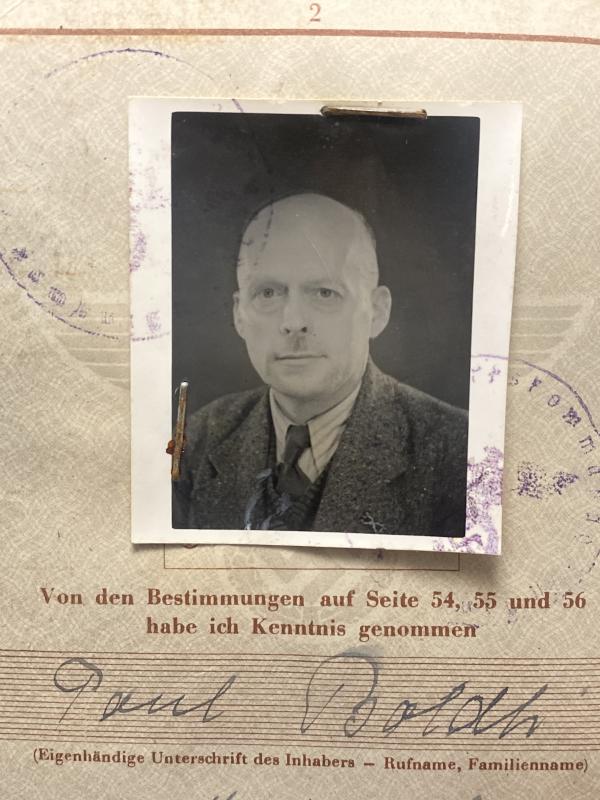 German Army Wehrpass Paul Johannes Heinrich Boldt Landsturm