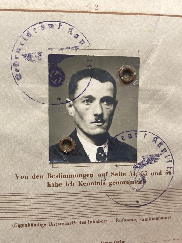 German Army Wehrpass Anton Donabauer Army Reserve