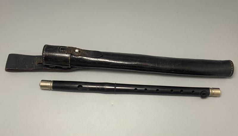 German Army Bandsman’s Flute With Case Dated & Eagle Marked